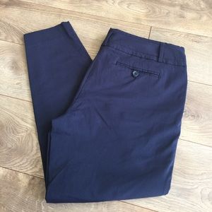 The Limited Extact Stretch Navy Ankle Pant