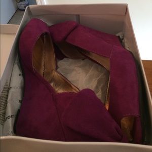 Purple Suede like Shoes