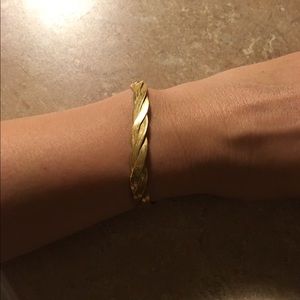 Braided gold bracelet
