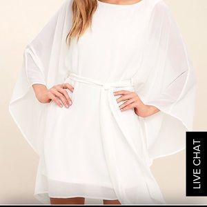 NWT Lulus heavenly being white kaftan dress