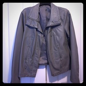 Faux leather jacket 😎