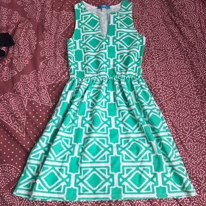 Green & white dress from Francesca's