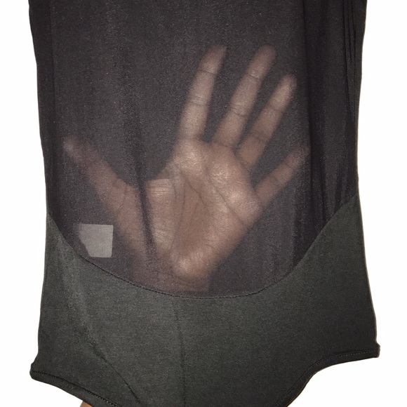 🖤Black illusion bodysuit - Picture 3 of 4