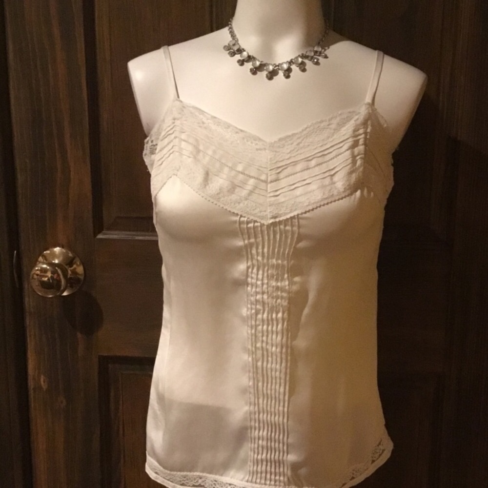 Silky white camisole