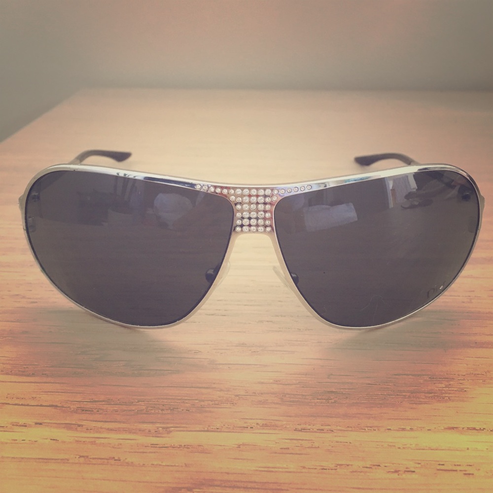 💥SALE💥 Dior HARD DIOR 1 YB7M8 Swarovski Aviators