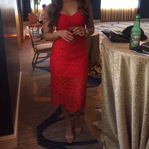 Perfect Wedding Guest Dress- Bodycon Lace Dress