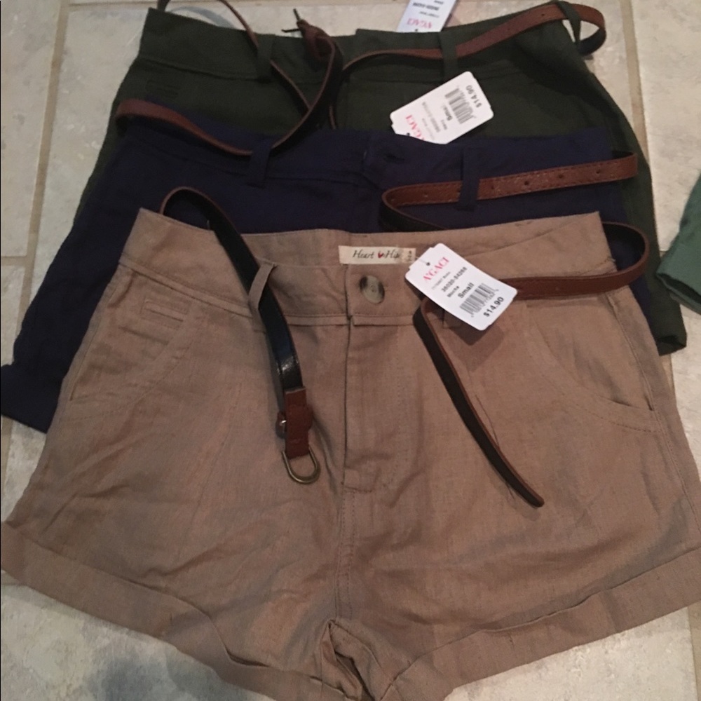 Olive navy khaki shorts