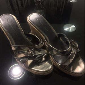 Burberry wedges 9.5