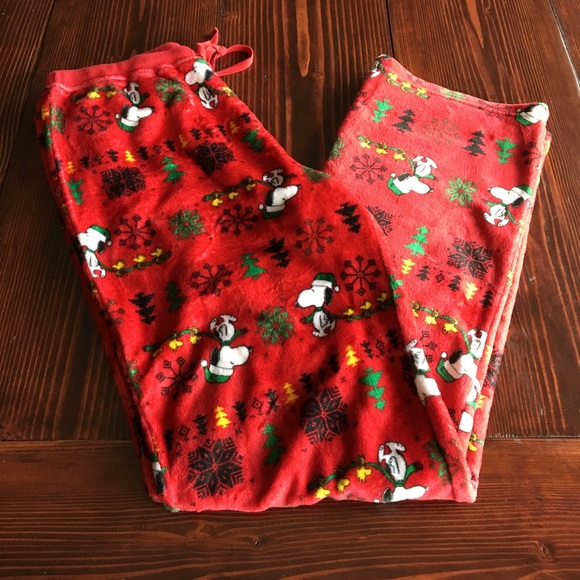 PEANUTS Fuzzy & Fleece Pants! Like new! - Picture 2 of 3