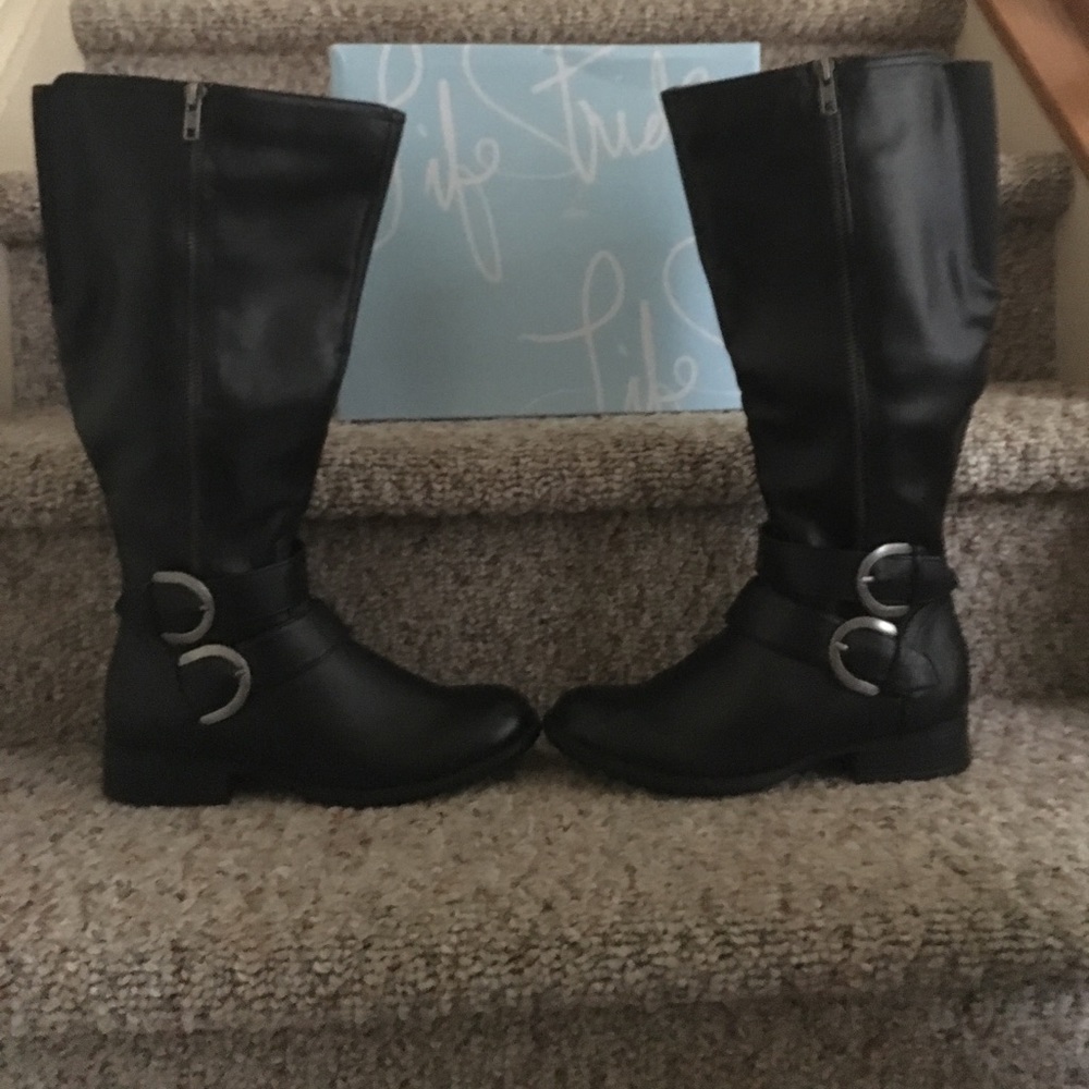 Life Stride X-Must Wide Calf, Black