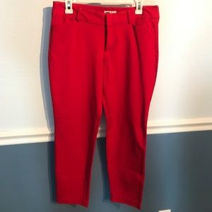Red Old Navy Pixie Pants
