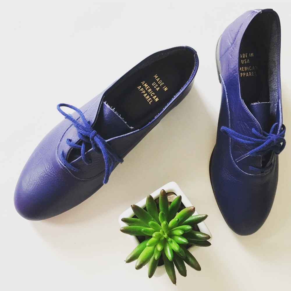 American Apparel Blue Oxfords RARE NWOT