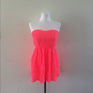 Coral sun dress