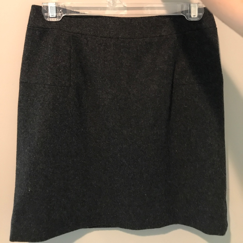 J. Crew charcoal gray wool pencil skirt