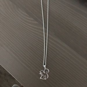 Sterling silver squirrel necklace