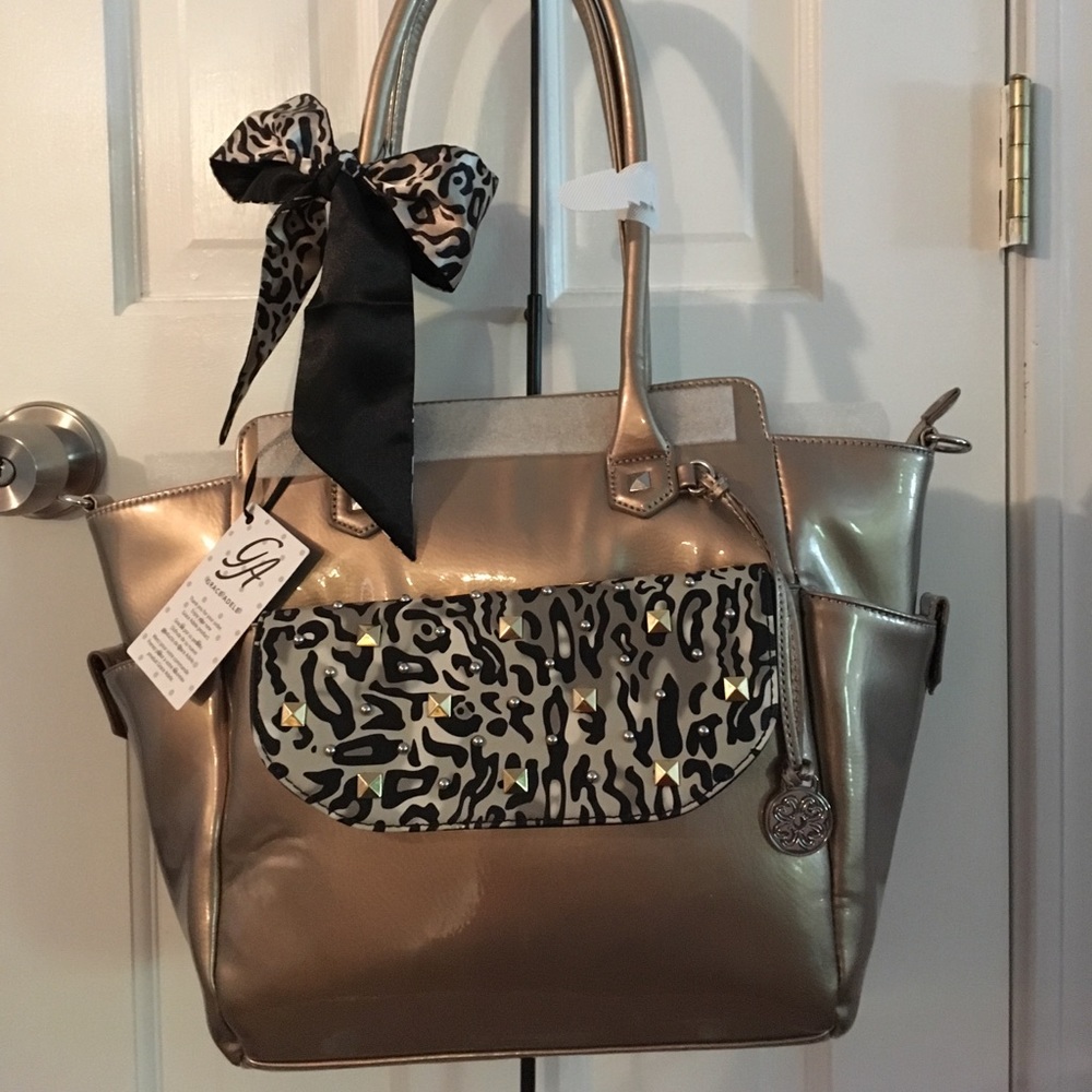 Grace Adele purse, clutch and scarf, cross body strap and dust bag