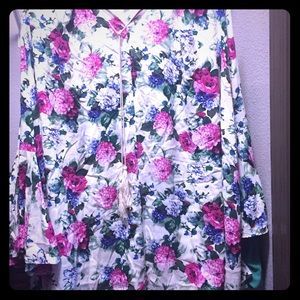 Floral , babydoll tunic dress