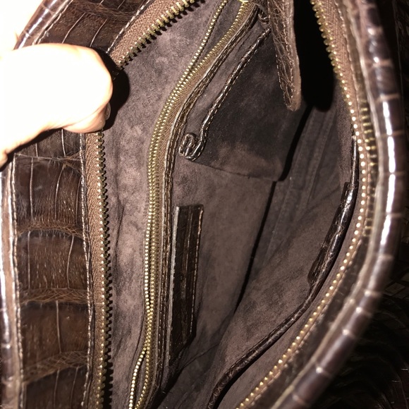 Brown crocodile  Nancy Gonzales sold eBay - Picture 4 of 8