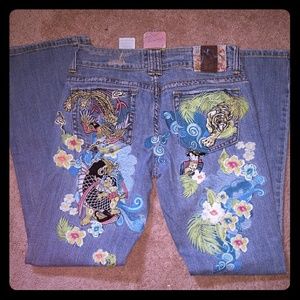 Marlow Vintage embroidered jeans