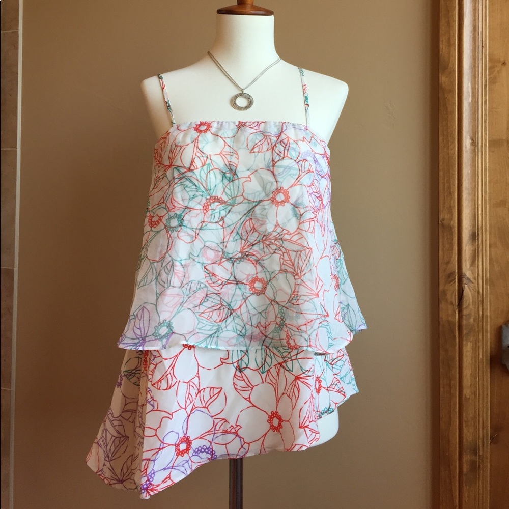 Silk top from Anthropologie