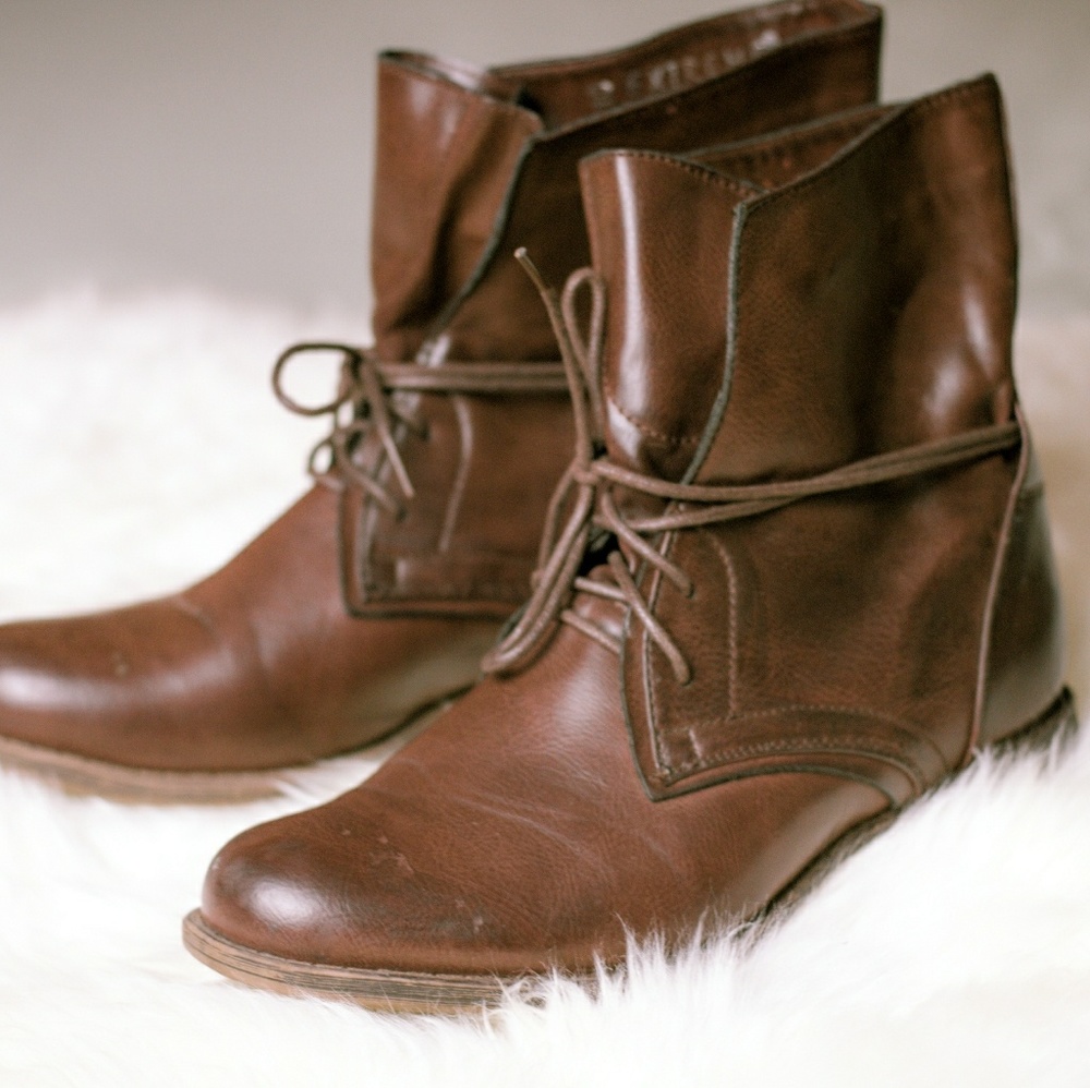 Brown Combat Boots