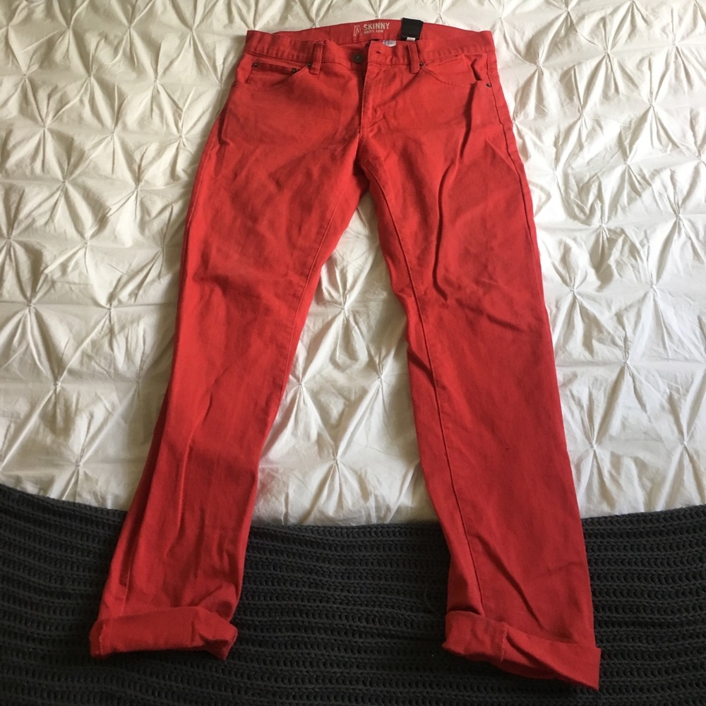 H&M Red Denim Size 32