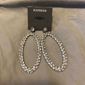 Express hoop earrings