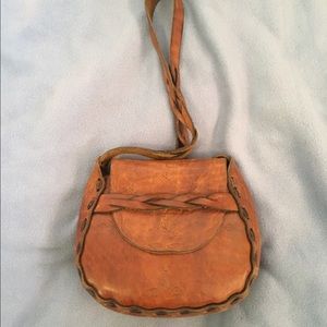 Rose embellished Leather bag