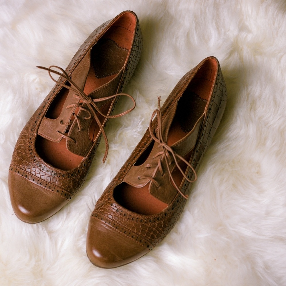 Brown Leather Oxfords