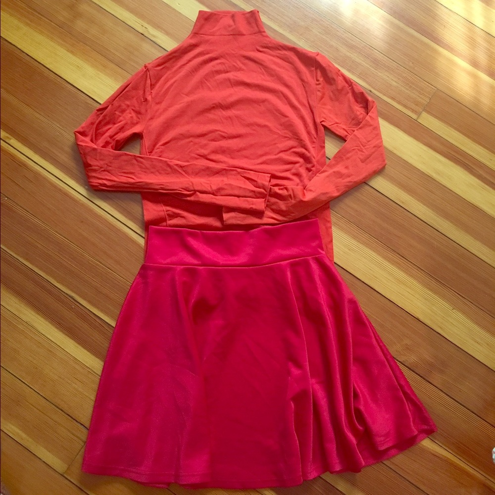 Velma costume (shirt and skirt)