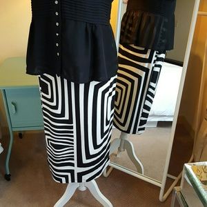 Bold Wet Seal Midi Skirt