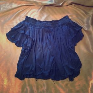 Off the shoulder open back top