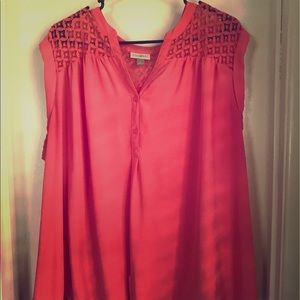 Roz and Ali coral tye shirt