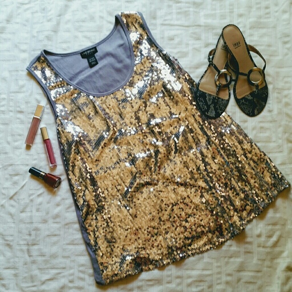 Lane Bryant Tops - { Plus Size } Lane Bryant sequin tank