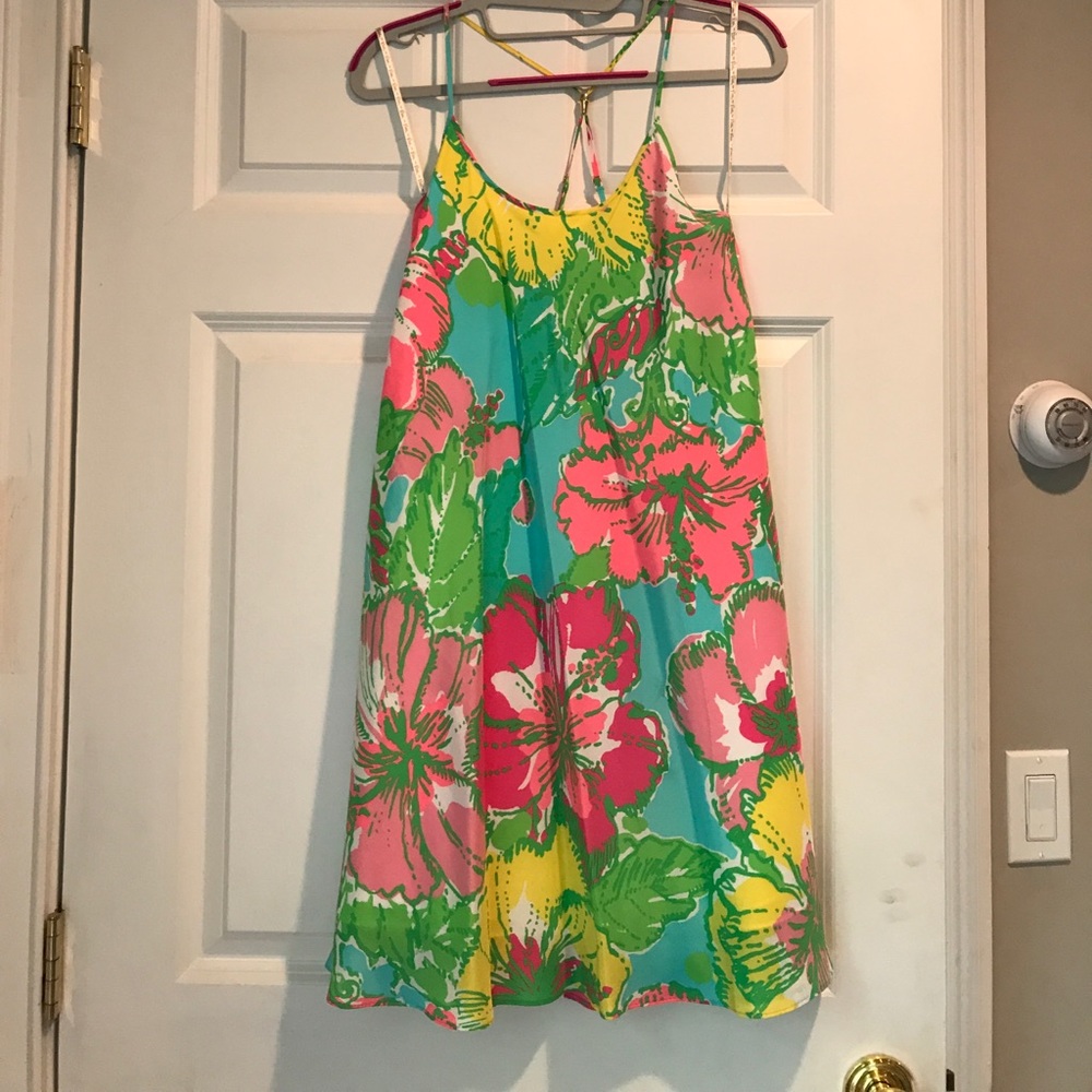Lilly Pulitzer multi-colored patterned flow dress