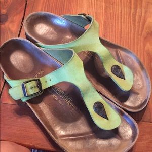 Lime green Birkenstocks size 40