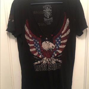 Rebel Saints By Affliction Top