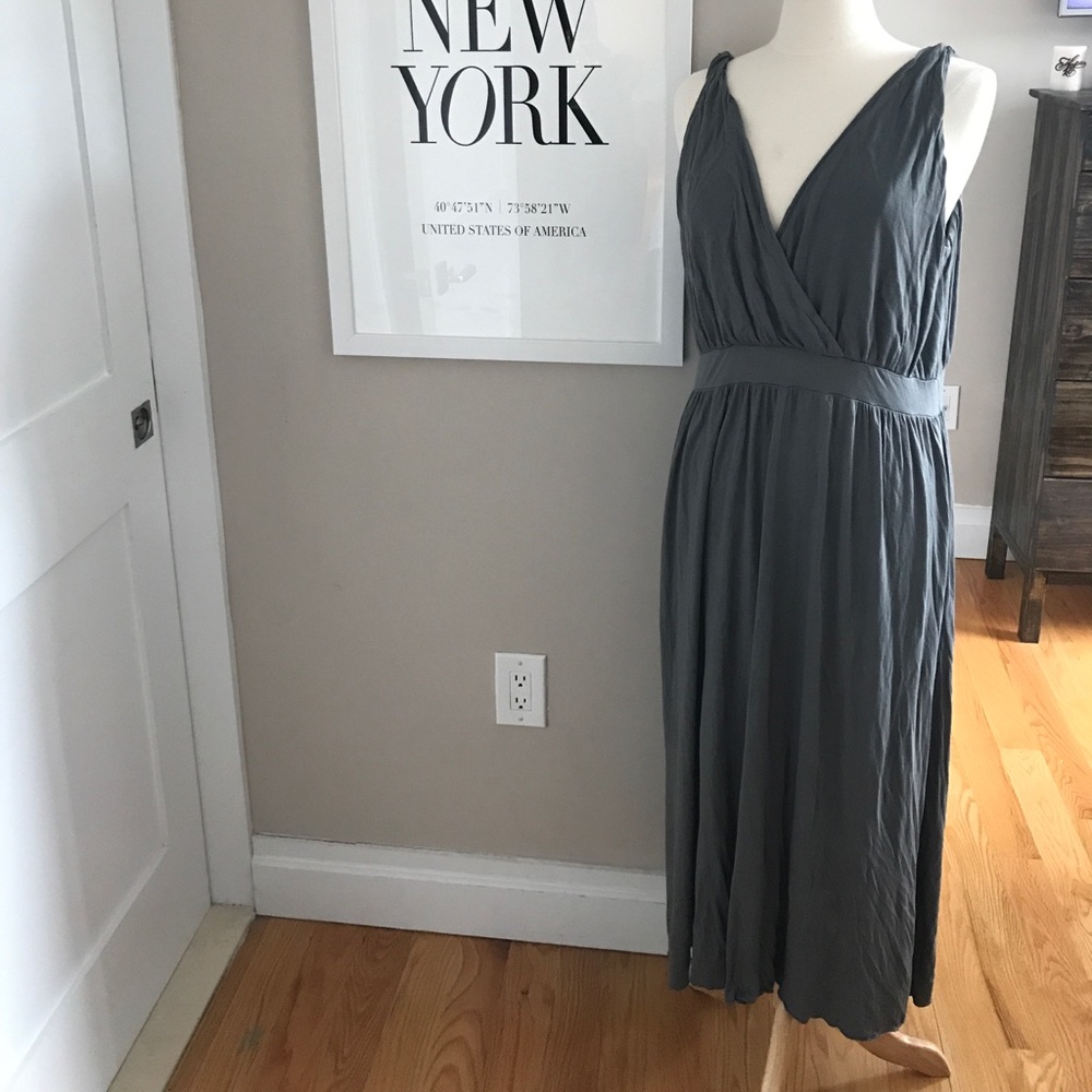 Gap Gray Maxi Dress NWT