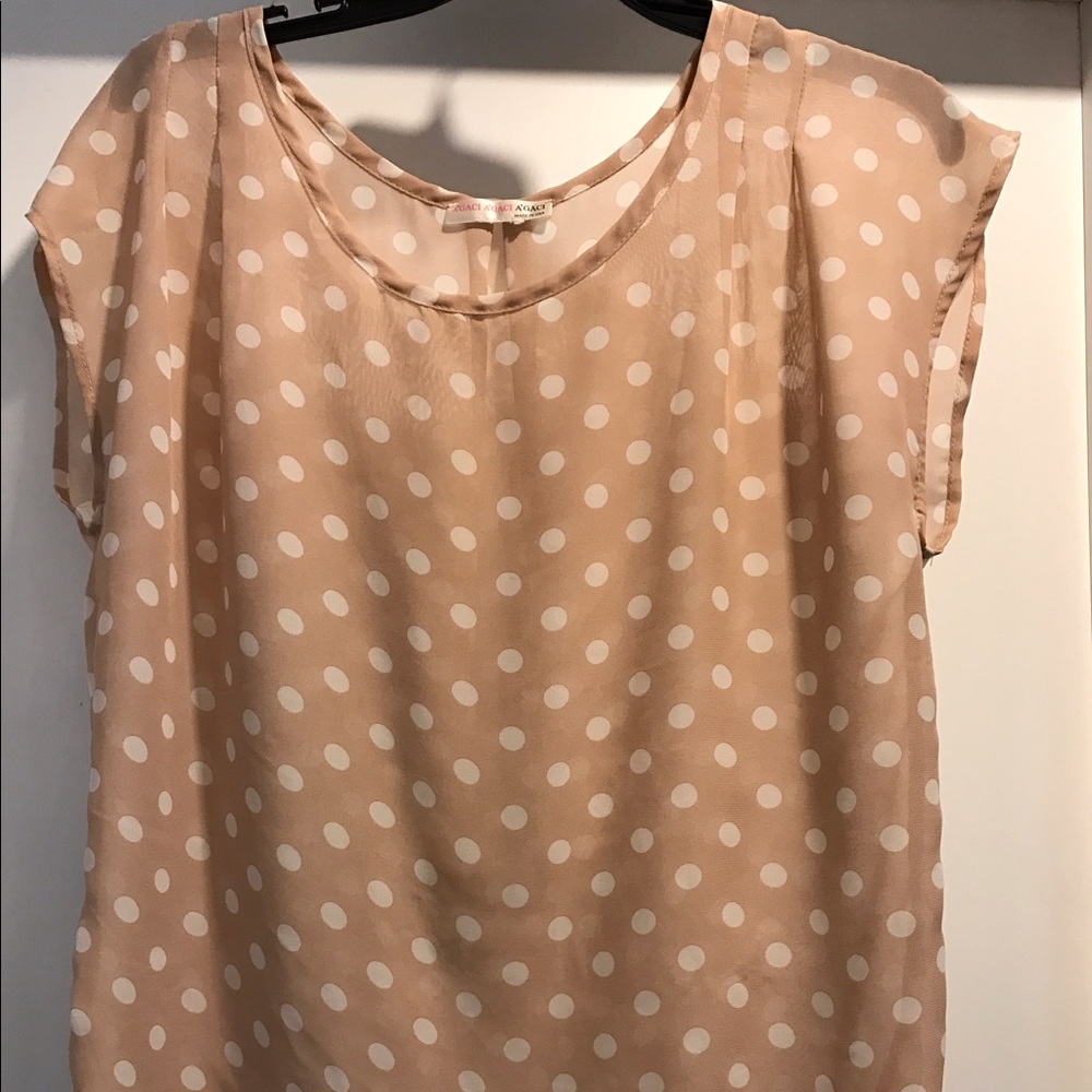 Polk A Dot Cap Sleeve