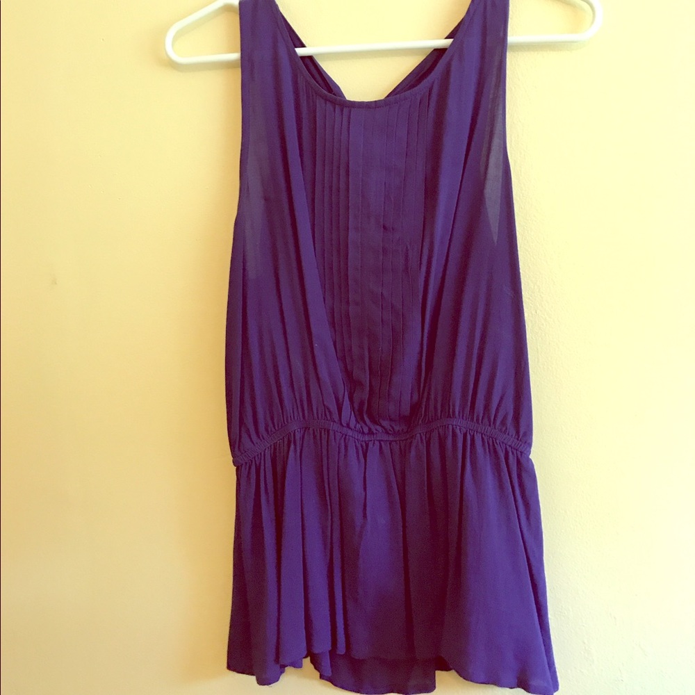 Anthropolgie purple tank with nice details