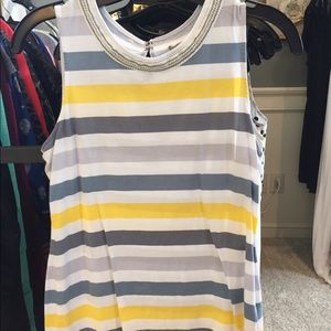 Banana Republic tank with detailed neckline