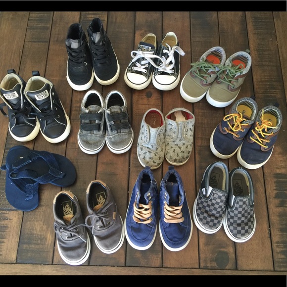 Vans Shoes Toddler Boys Vans Converse Toms Shoe Lot Vans Shoes Toddler Boys Vans Converse Toms Shoe Lot