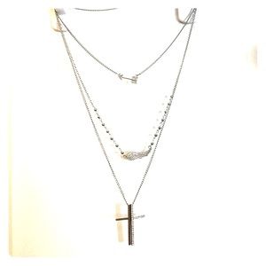 Maurice's Three 'rocker chick' necklace