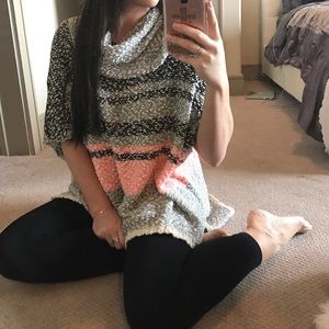 *Donated* Striped Super Soft Poncho