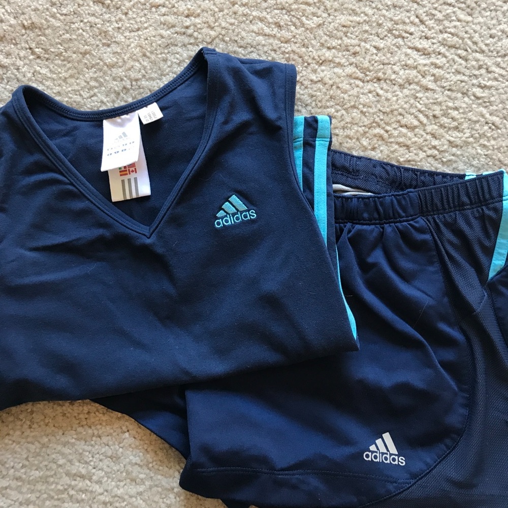 Adidas Work Out Top & Shorts Set