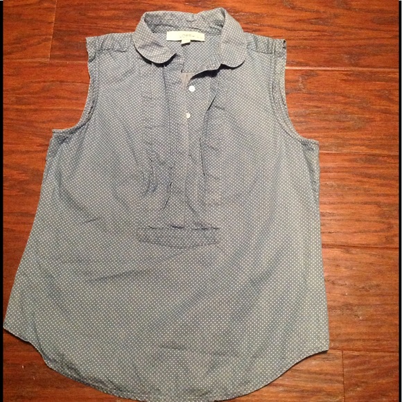 Ann Taylor Loft Polka Dot Sleeveless Top. Size SP. - Picture 2 of 5