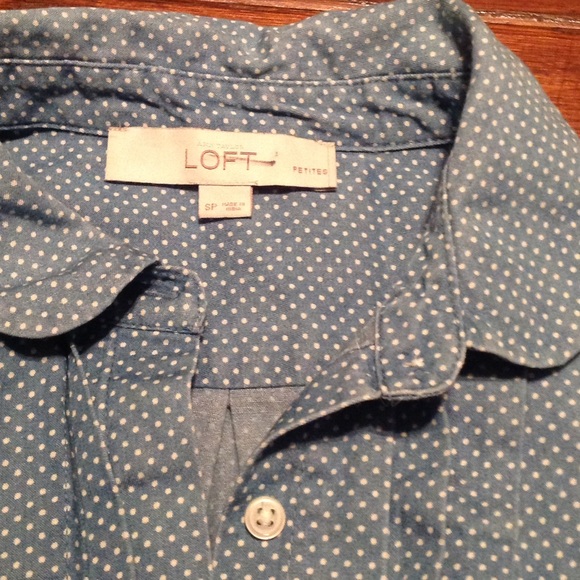 Ann Taylor Loft Polka Dot Sleeveless Top. Size SP. - Picture 4 of 5