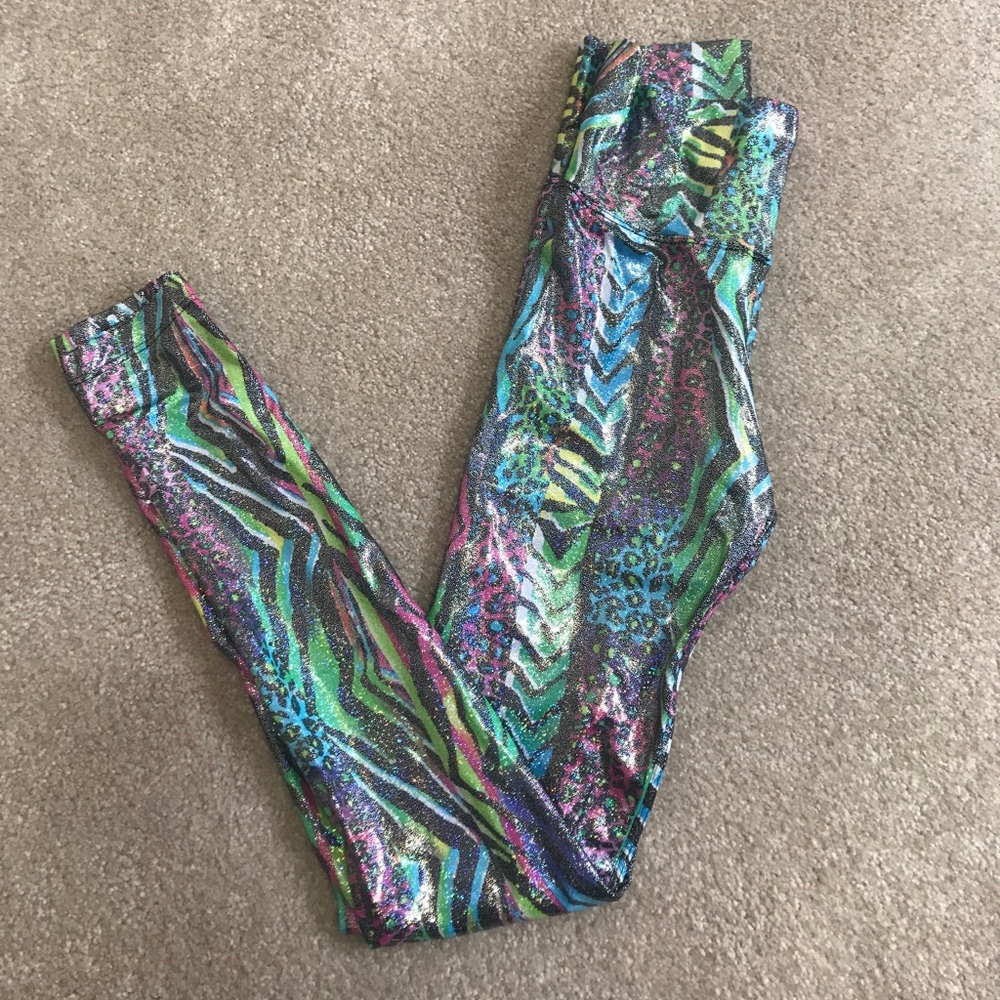 High waisted animal print leggings