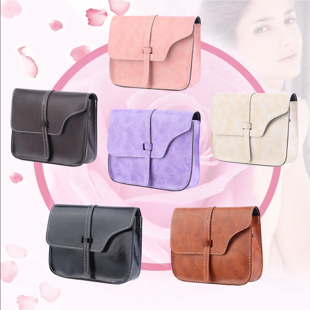 Vegan leather Crossbody messenger purse NEW in bag - Picture 2 of 8