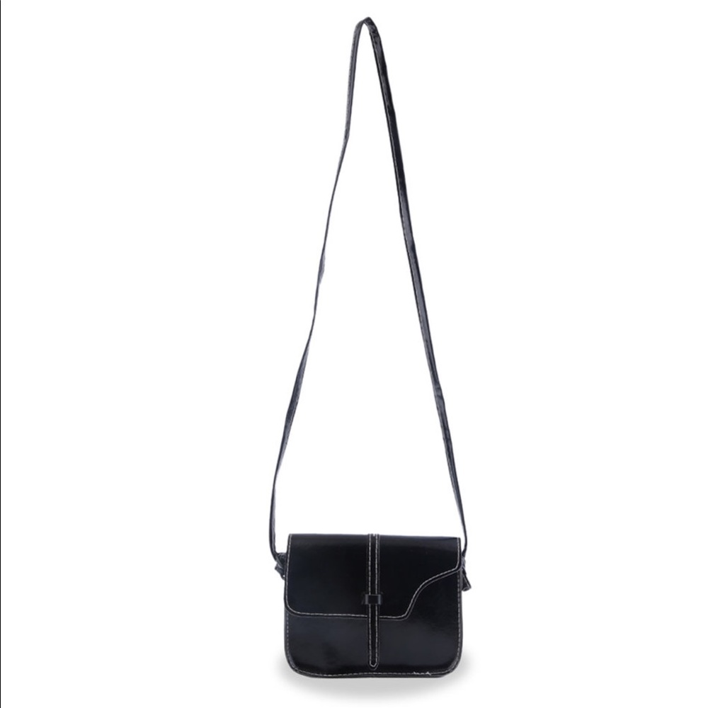 Vegan leather Crossbody messenger purse NEW in bag - Picture 5 of 8